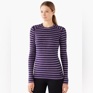 Smartwool 250 Merino Wool Base Layer Crew Top Women’s Small Ski Thermal FLAW!